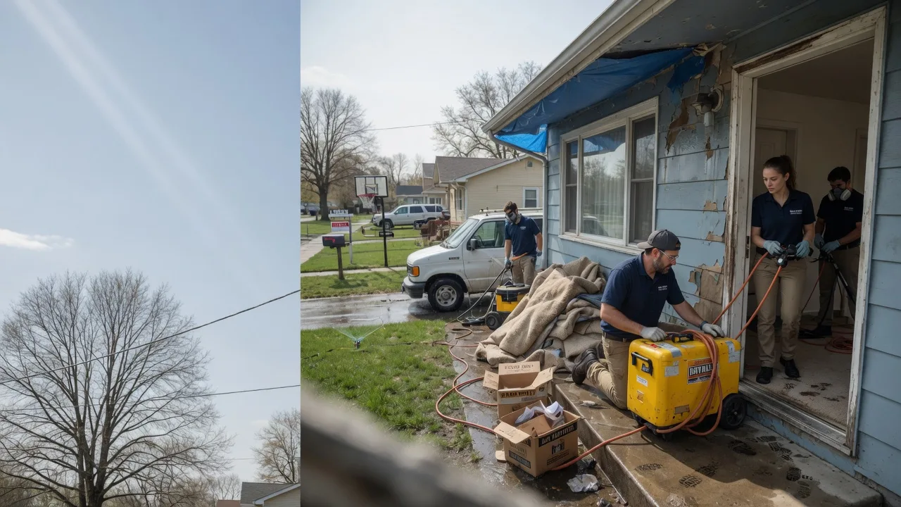 Basement Flood Cleanup in New Straitsville, OH near me